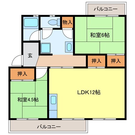 ブランヴェールの物件間取画像